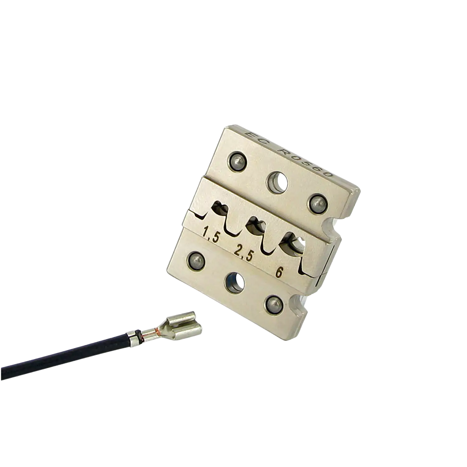 Einsätze für Flachsteckhülsen, 0,5 - 6,0 mm²