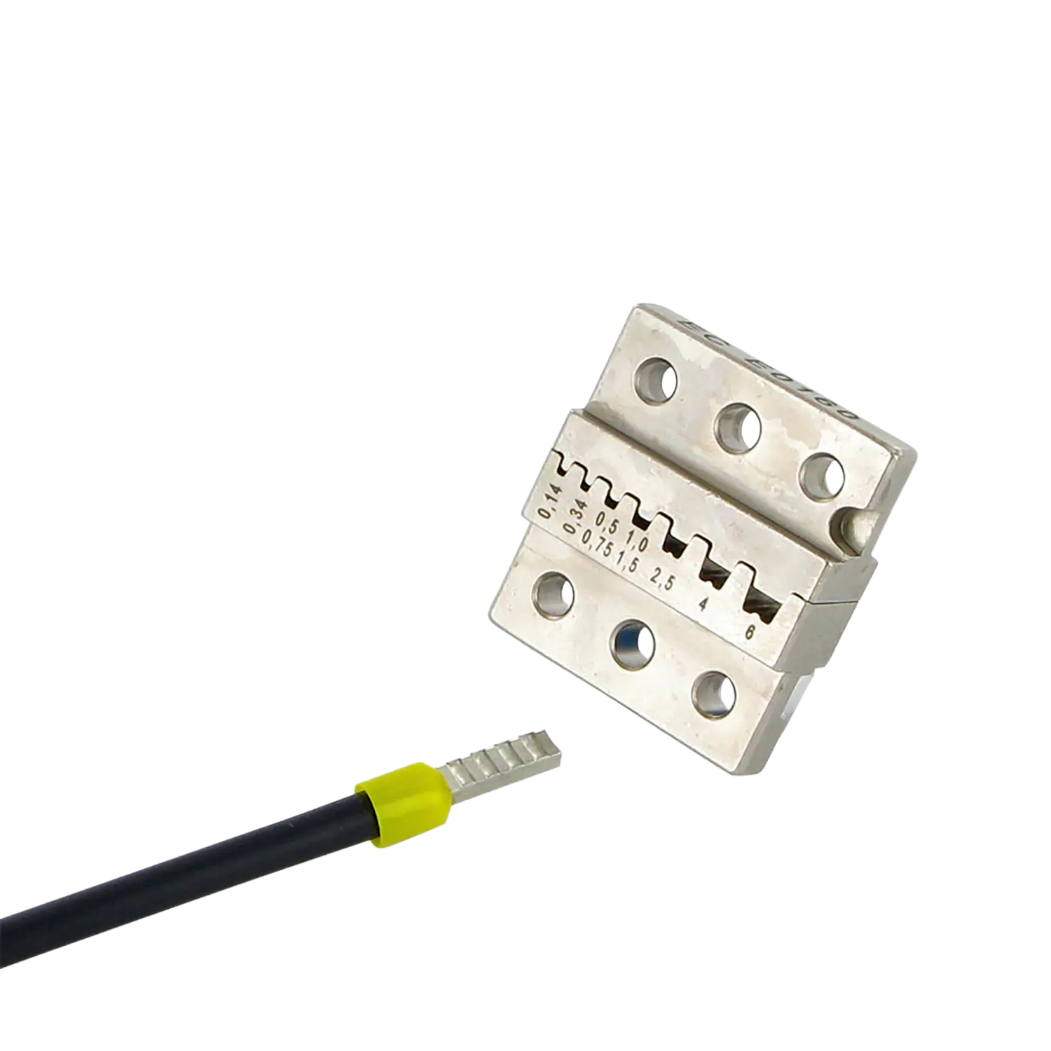 Einsätze für Aderendhülsen, 0,14 - 6 mm² und Doubleaktion, 2 x 0,5 mm² - 2 x 2,5 mm²