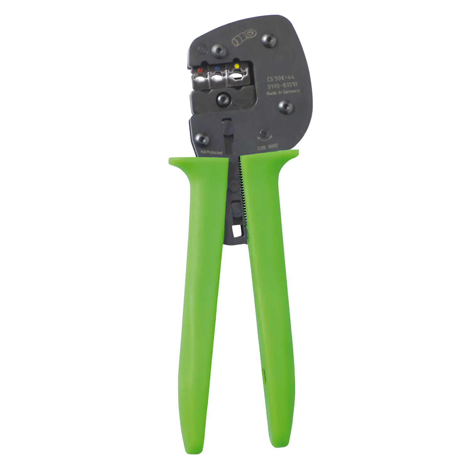 HP-Master® PROFILINE Crimpwerkzeug für Kabelschuhe mit Isolation mit Zwangssperre und Entriegelungsmöglichkeit, 0,5 - 6,0 mm²