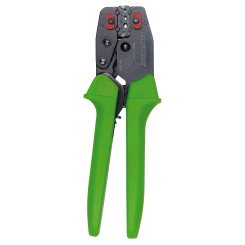 Krimpovací nástroj HP-Master® PROFILINE s pozitívnou račňou a možnosťou uvoľnenia pre lopatkové svorky a objímky bez izolácie, 0,5 - 6,0 mm². 