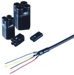 HIL-SHRINK® odbočka CCB 3:1 hrubostenná, nehorľavá 35,0/15 čierna 