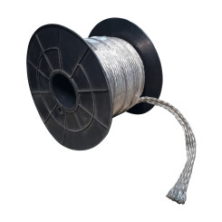 Plochý medený drôt na cievkach (pocínovaná meď), 10 mm² 