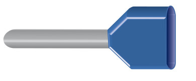Dvojité kovanie, 2 x 0,75 HL modré 