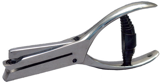Kerbzange, Kerbform Dreieck, 3 x 6 mm 