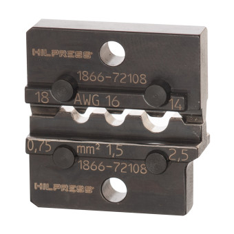 HP-Master® Crimping head for cable lugs, 0,75 - 2,5 mm² 