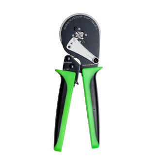 High-Quality square crimping tool CLARISSA for wire end sleeves, 0,08 - 16,0 mm² / 2 x 0,25 - 2 x 6 mm² 