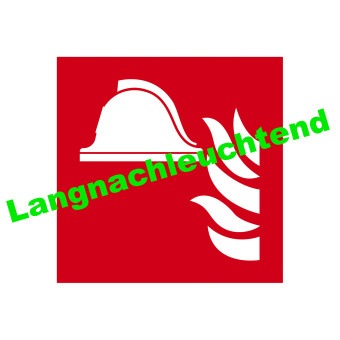 HIL-SIGN® Langnachleuchtende Brandschutzzeichen, Polyester, 200 x 200 mm, Mittel und Geräte zur Brandbekämpfung 