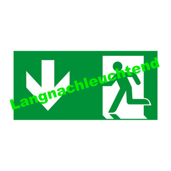 HIL-SIGN® Highly Luminiscent Emergency Sign, Exit, Polyester, 400 x 200 mm 